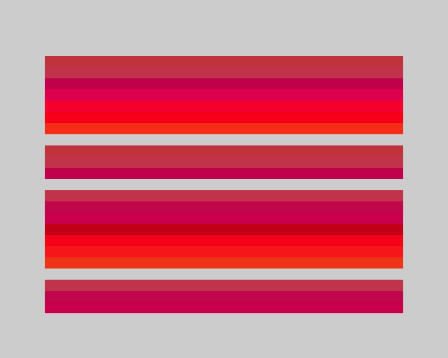 Diff image: differing pixels in red over a faded original